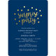 Navy Surprise Party Confetti Dot Invitations Image 5 of 6